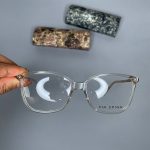 عینک فریم کائوچویی پروانه ای شفاف  ۰۹۲۲