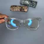 عینک فریم کائوچویی پروانه ای شفاف  ۰۹۲۶