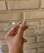 عینک فریم کائوچویی گرد شفاف 0711 - Image 2