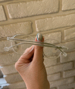 عینک فریم کائوچویی گرد شفاف 0711 - Image 3