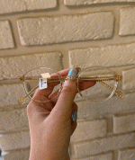 عینک فریم کائوچویی گرد شفاف 0711 - Image 4