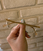 عینک فریم کائوچویی گرد شفاف 0711 - Image 5