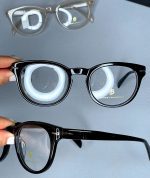 عینک فریم کائوچویی گرد شفاف  0718 - Image 3