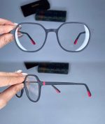 عینک فریم کائوچویی زاویه دار شفاف ۰۵۶۳ - Image 2