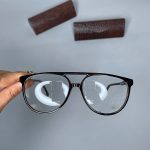 عینک فریم کائوچویی گرد پلنگی دوپل  ۰۲۱۱
