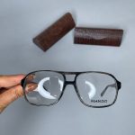 عینک فریم کائوچویی زاویه دار پلنگی دوپل ۰۲۱۹