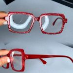 عینک فریم کائوچویی زاویه دار ضخیم ۰۴۸۵