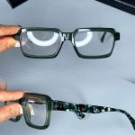 عینک فریم کائوچویی زاویه دار ضخیم ۰۴۷۴