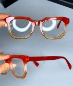 عینک فریم کائوچویی زاویه دار ضخیم۰۴۷۳ - Image 2