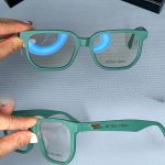 عینک فریم کائوچویی زاویه دار ضخیم ۰۴۸۳