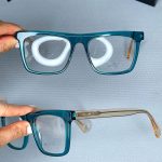 عینک فریم کائوچویی زاویه دار ضخیم ۰۴۸۴