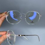 عینک فریم کائوچویی زاویه دار شفاف ۰۵۹۰
