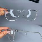 عینک فریم کائوچویی زاویه دار شفاف ۰۵۴۵