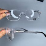 عینک فریم کائوچویی زاویه دار شفاف ۰۵۸۵