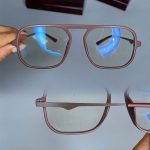 عینک فریم کائوچویی دوپل زاویه دار رنگی ۰۵۹۷