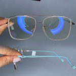 عینک فریم کائوچویی دوپل زاویه دار ترنسپرنت رنگی ۰۶۰۴