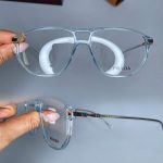 عینک فریم کائوچویی دوپل زاویه دار ترنسپرنت رنگی ۰۶۱۵