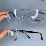 عینک فریم کائوچویی دوپل زاویه دار شفاف ۰۶۲۰