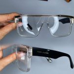 عینک فریم کائوچویی دوپل زاویه دار شفاف ۰۶۲۱