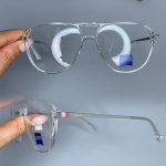 عینک فریم کائوچویی دوپل زاویه دار  شفاف ۰۶۲۶