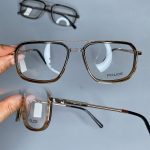 عینک فریم کائوچویی دوپل زاویه دار رنگی 0634