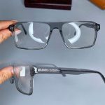 عینک فریم کائوچویی دوپل مستطیلی ترنسپرنت رنگی 0635