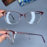 عینک فریم کائوچویی گربه ای دورنگ کوچک  0821