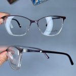 عینک فریم کائوچویی گربه ای دورنگ کوچک  0829