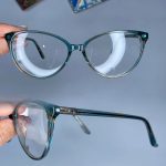 عینک فریم کائوچویی گربه ای دورنگ کوچک  0835