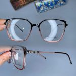 عینک فریم کائوچویی پروانه ای دورنگ  0846