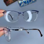 عینک فریم کائوچویی گربه ای دورنگ  0860