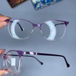 عینک فریم کائوچویی گربه ای دورنگ  0870