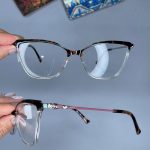 عینک فریم کائوچویی گربه ای دورنگ 0818