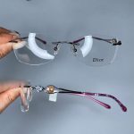 عینک بدون فریم زاویه دار زنانه 0736