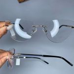 عینک بدون فریم گربه ای زنانه 0740