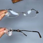 عینک بدون فریم زاویه دار زنانه 0748