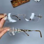 عینک بدون فریم زاویه دار زنانه 0759