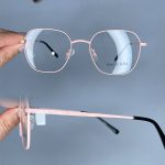 عینک فریم فلزی زاویه دار رنگی 0781