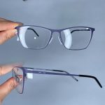 عینک فریم فلزی گربه ای رنگی 0784