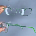 عینک فریم فلزی مستطیلی رنگی  0785