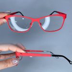 عینک فریم فلزی گربه ای  رنگی 0789