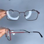 عینک فریم فلزی زاویه دار رنگی 0790