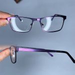 عینک فریم فلزی مستطیلی رنگی 0797