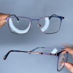 عینک فریم فلزی زاویه دار رنگی 0798