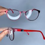 عینک فریم فلزی گرد رنگی 0803