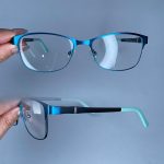 عینک فریم فلزی کلاب زاویه دار رنگی 0813