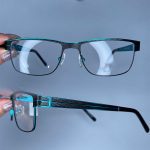 عینک فریم فلزی مستطیلی رنگی 0811