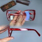 عینک فریم کائوچویی پروانه ای دورنگ  0877