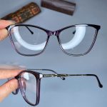 عینک فریم کائوچویی گربه ای دورنگ  0884