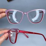 عینک فریم کائوچویی گربه ای رنگی  0905